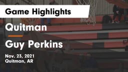 Quitman  vs Guy Perkins Game Highlights - Nov. 23, 2021