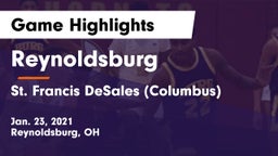 Reynoldsburg  vs St. Francis DeSales  (Columbus) Game Highlights - Jan. 23, 2021