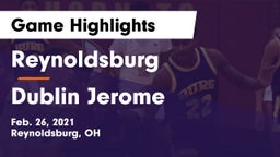 Reynoldsburg  vs Dublin Jerome  Game Highlights - Feb. 26, 2021