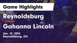 Reynoldsburg  vs Gahanna Lincoln  Game Highlights - Jan. 12, 2024