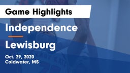 Independence  vs Lewisburg  Game Highlights - Oct. 29, 2020