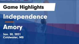 Independence  vs Amory Game Highlights - Jan. 30, 2021