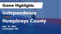 Independence  vs Humphreys County  Game Highlights - Feb. 22, 2021