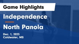 Independence  vs North Panola  Game Highlights - Dec. 1, 2023