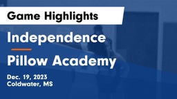 Independence  vs Pillow Academy  Game Highlights - Dec. 19, 2023