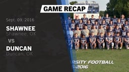 Recap: Shawnee  vs. Duncan  2016