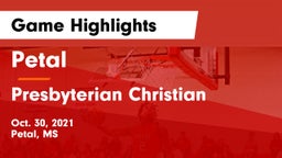 Petal  vs Presbyterian Christian  Game Highlights - Oct. 30, 2021