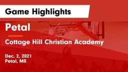 Petal  vs Cottage Hill Christian Academy Game Highlights - Dec. 2, 2021