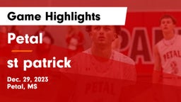 Petal  vs st patrick Game Highlights - Dec. 29, 2023