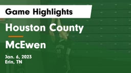 Houston County  vs McEwen  Game Highlights - Jan. 6, 2023
