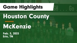 Houston County  vs McKenzie  Game Highlights - Feb. 3, 2023