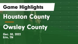Houston County  vs Owsley County  Game Highlights - Dec. 30, 2022