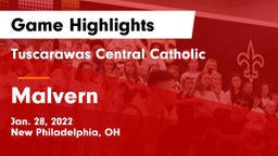 Tuscarawas Central Catholic  vs Malvern  Game Highlights - Jan. 28, 2022