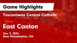 Tuscarawas Central Catholic  vs East Canton  Game Highlights - Jan. 9, 2024