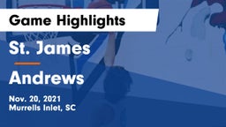 St. James  vs Andrews  Game Highlights - Nov. 20, 2021