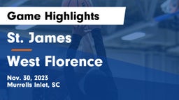St. James  vs West Florence  Game Highlights - Nov. 30, 2023