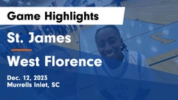 St. James  vs West Florence  Game Highlights - Dec. 12, 2023