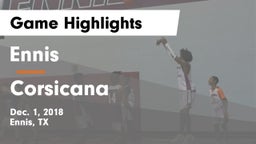 Ennis  vs Corsicana  Game Highlights - Dec. 1, 2018