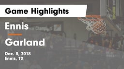Ennis  vs Garland  Game Highlights - Dec. 8, 2018