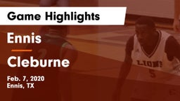 Ennis  vs Cleburne  Game Highlights - Feb. 7, 2020