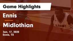 Ennis  vs Midlothian  Game Highlights - Jan. 17, 2020