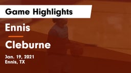 Ennis  vs Cleburne  Game Highlights - Jan. 19, 2021