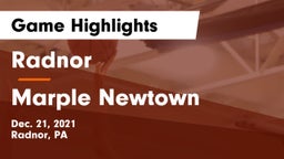 Radnor  vs Marple Newtown Game Highlights - Dec. 21, 2021