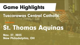 Tuscarawas Central Catholic  vs St. Thomas Aquinas  Game Highlights - Nov. 27, 2023