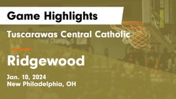 Tuscarawas Central Catholic  vs Ridgewood  Game Highlights - Jan. 10, 2024