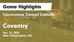 Tuscarawas Central Catholic  vs Coventry  Game Highlights - Jan. 15, 2024