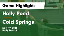 Holly Pond  vs Cold Springs  Game Highlights - Nov. 19, 2021