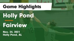 Holly Pond  vs Fairview  Game Highlights - Nov. 24, 2021