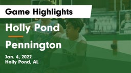 Holly Pond  vs Pennington  Game Highlights - Jan. 4, 2022