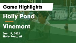 Holly Pond  vs Vinemont  Game Highlights - Jan. 17, 2022