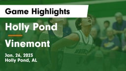 Holly Pond  vs Vinemont  Game Highlights - Jan. 26, 2023