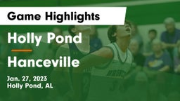 Holly Pond  vs Hanceville  Game Highlights - Jan. 27, 2023