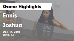 Ennis  vs Joshua  Game Highlights - Dec. 11, 2018