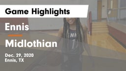 Ennis  vs Midlothian  Game Highlights - Dec. 29, 2020