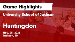 University School of Jackson vs Huntingdon  Game Highlights - Nov. 25, 2023