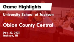 University School of Jackson vs Obion County Central  Game Highlights - Dec. 20, 2023