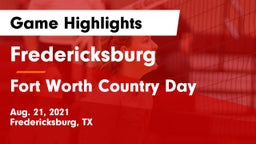 Fredericksburg  vs Fort Worth Country Day  Game Highlights - Aug. 21, 2021