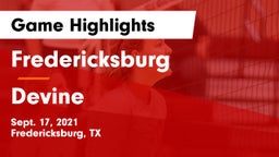 Fredericksburg  vs Devine  Game Highlights - Sept. 17, 2021