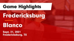 Fredericksburg  vs Blanco  Game Highlights - Sept. 21, 2021