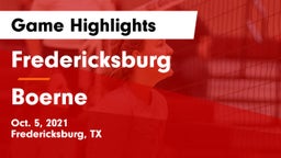 Fredericksburg  vs Boerne  Game Highlights - Oct. 5, 2021