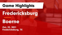 Fredericksburg  vs Boerne  Game Highlights - Oct. 22, 2021