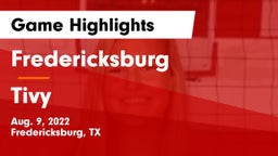Fredericksburg  vs Tivy  Game Highlights - Aug. 9, 2022