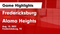 Fredericksburg  vs Alamo Heights  Game Highlights - Aug. 13, 2022