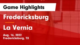 Fredericksburg  vs La Vernia  Game Highlights - Aug. 16, 2022