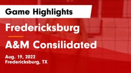 Fredericksburg  vs A&M Consilidated Game Highlights - Aug. 19, 2022