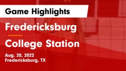 Fredericksburg  vs College Station  Game Highlights - Aug. 20, 2022